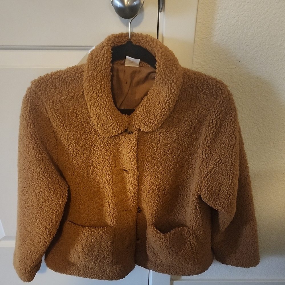 Wonder Nation Tan Sherpa Pea Coat